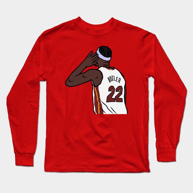 Jimmy Butler "I Can't Hear You" Long Sleeve T-Shirt by rattraptees